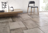 Fioranese Heritage Grey en situation — carrelage effet terre cuite