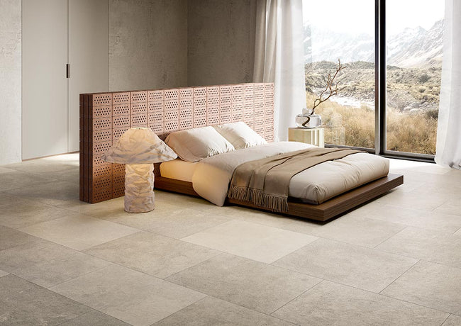 Fioranese Autentica Light Grey en situation — carrelage effet pierre