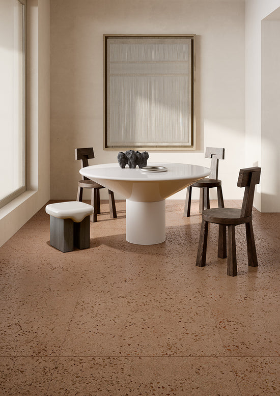 Fioranese Bits Brick en situation — carrelage effet terrazzo