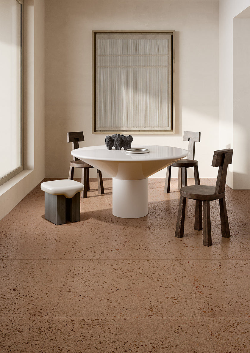 Fioranese Bits Brick en situation — carrelage effet terrazzo