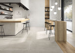 Carrelage effet ciment Fioranese Sfido Cemento 1 Bianco 120x120 cm