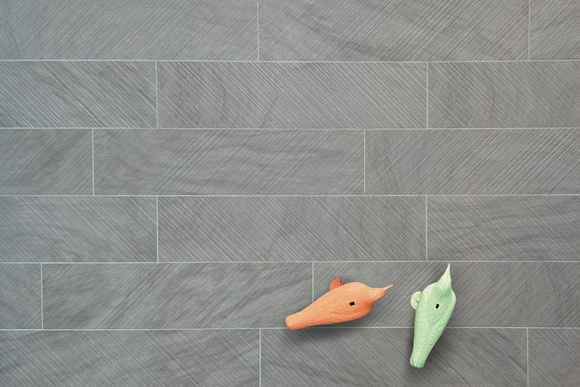 Carreau 41ZERO42 Pietre41 Chevron Grey 20x80