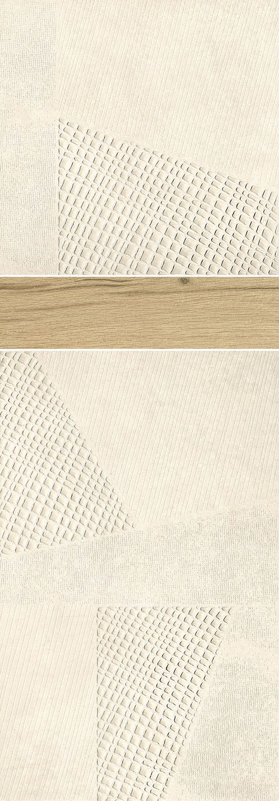 Carrelage aspect industriel Love Gravity Quantum White 35x100 cm