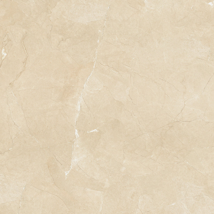 Carreau Margres Prestige Corinthian Beige 60x60 effet marbre, finition polie rectifiée