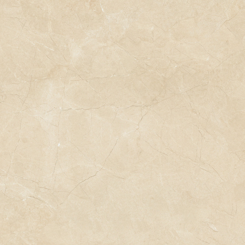 Carreau Margres Prestige Corinthian Beige 89x89 effet marbre, finition polie rectifiée