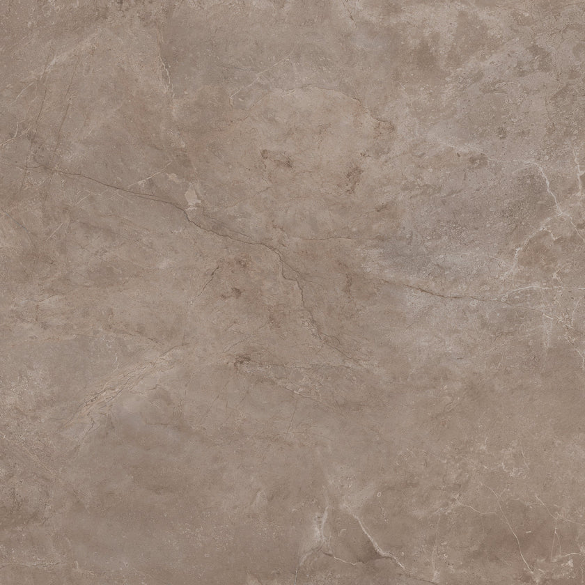 Carreau Margres Prestige Fior di Bosco Tortora 60x60 effet marbre, finition naturelle rectifiée