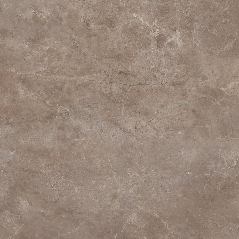 Carreau Margres Prestige Fior di Bosco Tortora 60x60 effet marbre, finition polie rectifiée