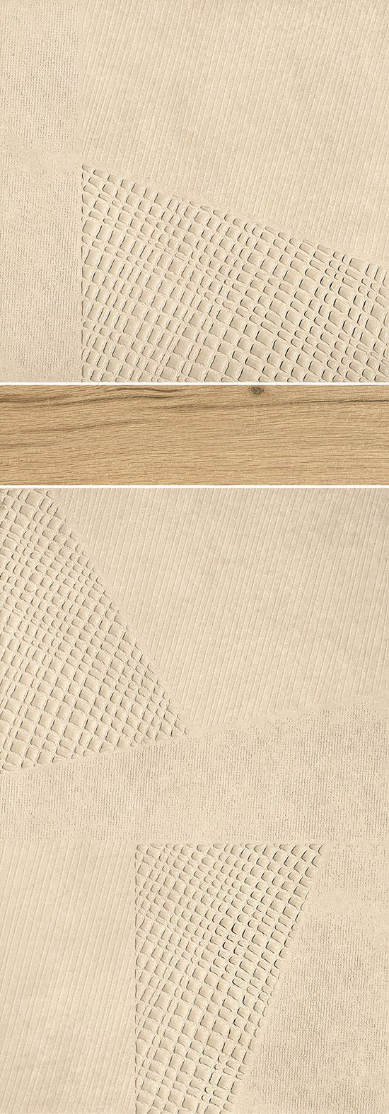 Carrelage aspect industriel Love Gravity Quantum Beige 35x100 cm – vue 2