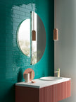 Fioranese Fio. Glossy Brick Peacock en situation — carrelage effet brique