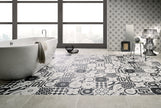 Fioranese Cementine Black & White Black&White 2 en situation — carrelage carreau de ciment