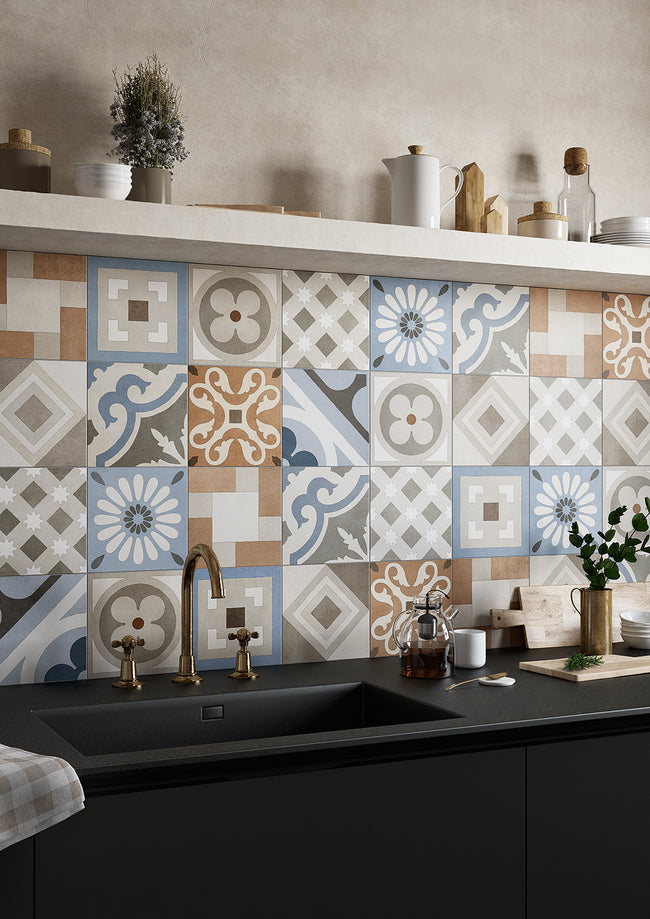 Fioranese Cementine Retrò Retrò Deco en situation — carrelage carreau de ciment