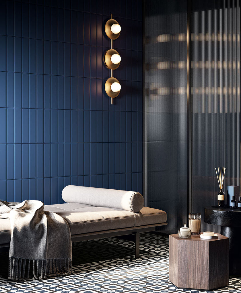 Fioranese Fio. Brick Blueberry en situation — carrelage effet brique