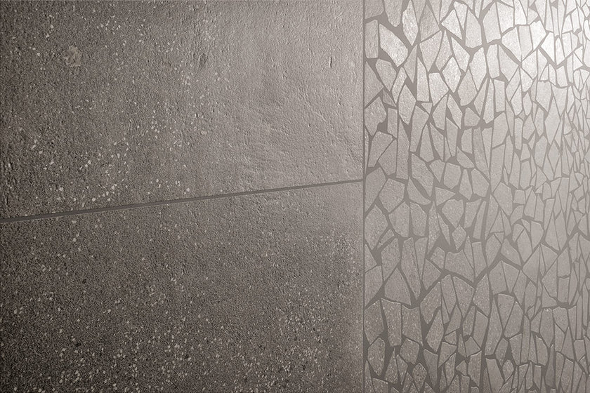 Fioranese I Cocci Cemento en situation — carrelage effet granito