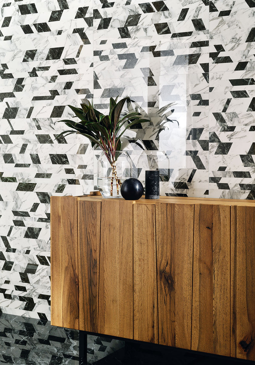 Fioranese Prestige en situation — carrelage effet marbre