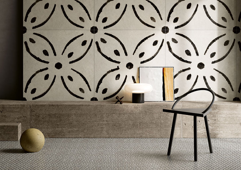Fioranese Riggiole Deco 2 en situation — carrelage carreau de ciment