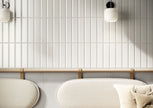Fioranese Fio. Brick Artic White en situation — carrelage effet brique