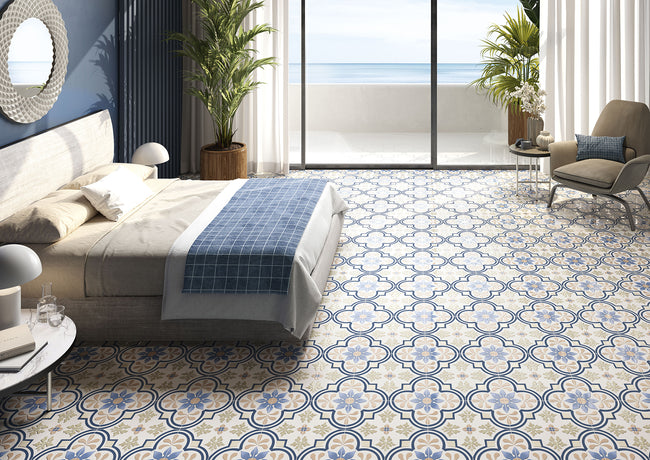 ELIOS CERAMICA SEVILLA DECORO F 20x20 NATURAL