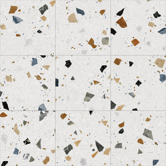 Carrelage aspect Terrazzo STRACCIATELLA-R NACAR - 60x60