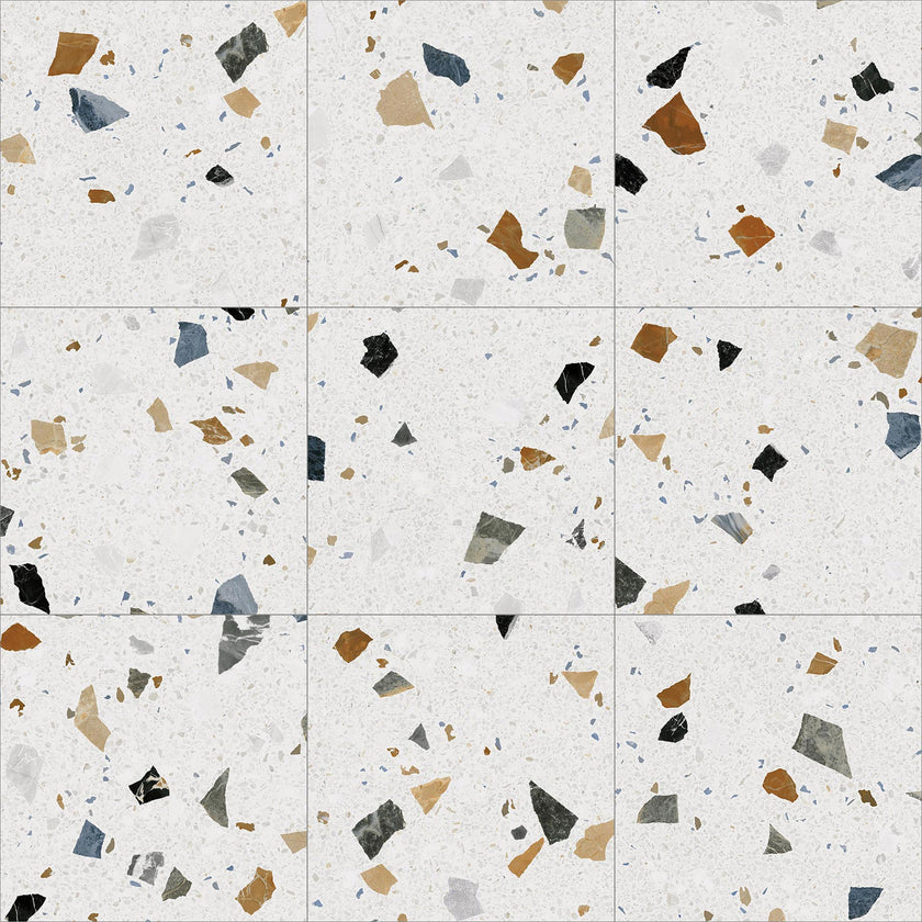 Carrelage aspect Terrazzo STRACCIATELLA-R NACAR - 60x60