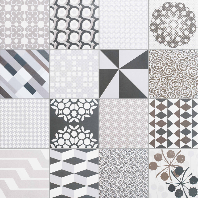 Carrelage effet carreaux de ciment Kerion Studio Patchwork 20x20 cm – vue 2