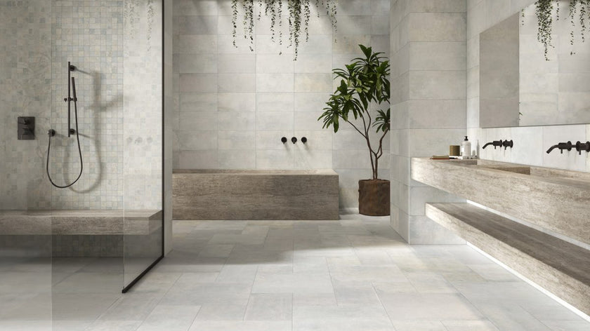 NOVOCERAM SÉRAC OPUS ROMAIN AVENIO — Cendre en salle de bain