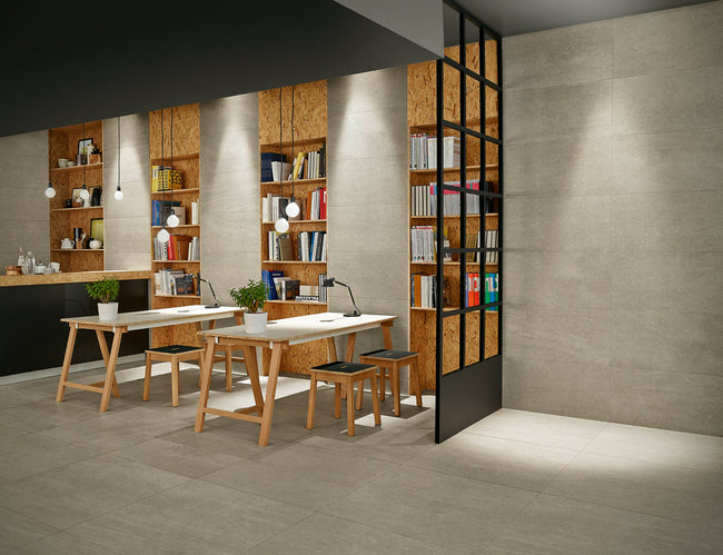 MARGRES SLABSTONE 45x90 Light Grey Naturel Rectifié en ambiance