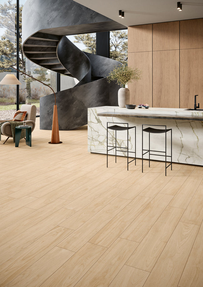 MARGRES STAGE 20x120 Cream Naturel Rectifié en ambiance