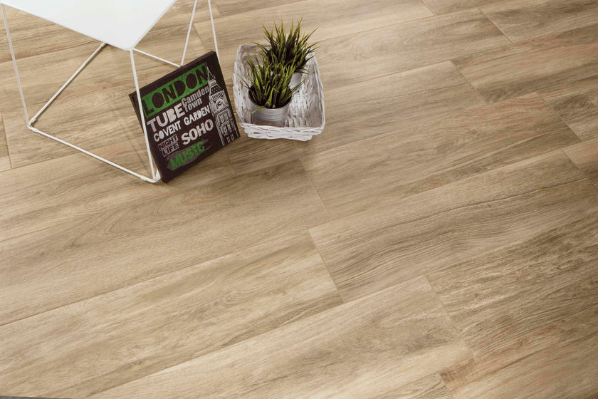CRZ64 Valentino Lights Miele — carrelage effet bois