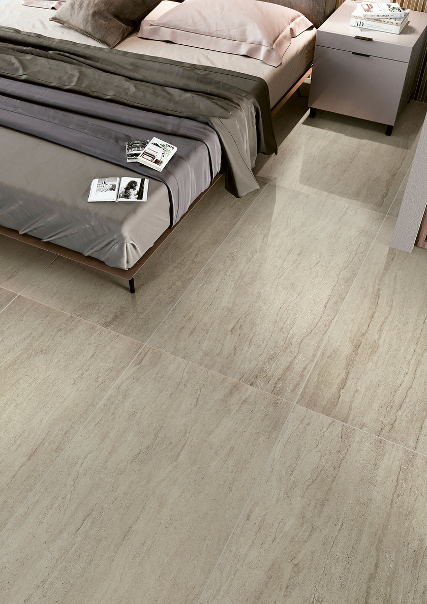 Serenissima Travertini Due Travertino Bianco — carrelage effet travertin