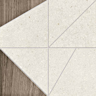MAGICA Libeccio Tangram Tortora / Grained Plate Tangram 29x29 cm