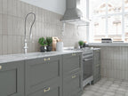Carrelage effet zellige Kerion Terra Lucida Grigio 8x30 cm