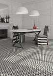 Carrelage effet carreaux de ciment Vives 1900 Terrades Grafito 20x20 cm