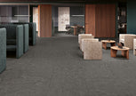 Carrelage Margres Thunder Anthracite 90x90 naturel rectifié en ambiance