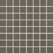 Mosaïque Margres Time 2.0 3,5x3,5 Carbon sur trame 30x30 finition antidérapante rectifiée R11