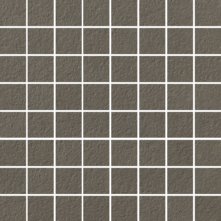 Mosaïque Margres Time 2.0 3,5x3,5 Carbon sur trame 30x30 finition antidérapante rectifiée R11