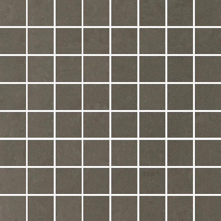 Mosaïque Margres Time 2.0 3,5x3,5 Carbon sur trame 30x30 finition polie rectifiée