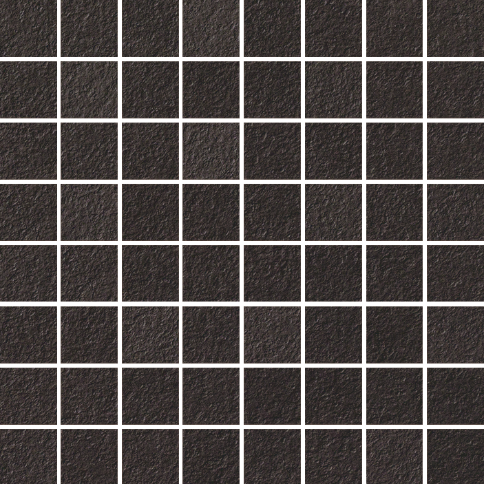 Mosaïque Margres Time 2.0 3,5x3,5 Black sur trame 30x30 finition antidérapante rectifiée R11