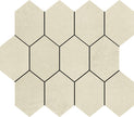 Mosaïque hexagonale Margres Tool White sur trame 24x26,6