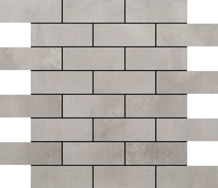 Décor bricks Margres Tool Light Grey sur trame 33x33