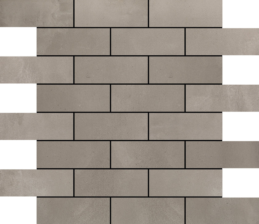 Décor bricks Margres Tool Tortora sur trame 33x33