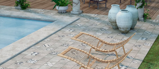 Carrelage effet carreaux de ciment Kerion Toscana Motif 20x20 cm