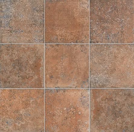 Carrelage effet terre toscane Kerion Toscana Decor Terracotta 20x20 cm – vue 2