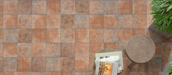 Carrelage effet terre toscane Kerion Toscana Decor Terracotta 20x20 cm