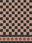 MICRO Victorian Oxford (Black & Terracotta) 30,1x30,1 cm