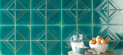 Carrelage Natucer Valentino D'autore 13x13 TURCHESE CRAQ.