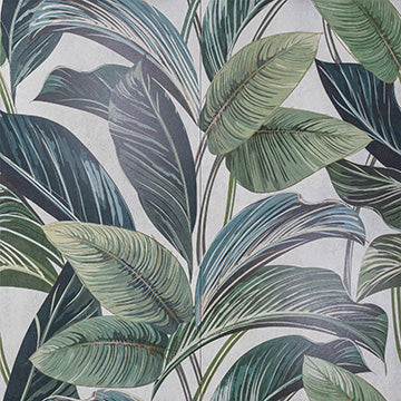 Serenissima Showall Wall07 - White Leaf — carrelage décor mural