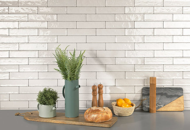 Carrelage Natucer Zellige 6,2x25 WHITE MATT