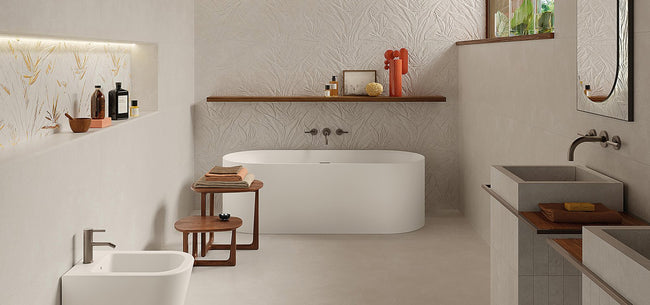 FAP CERAMICHE NOBU LITIA GOLD INSERTO WHITE 50x120 MAT