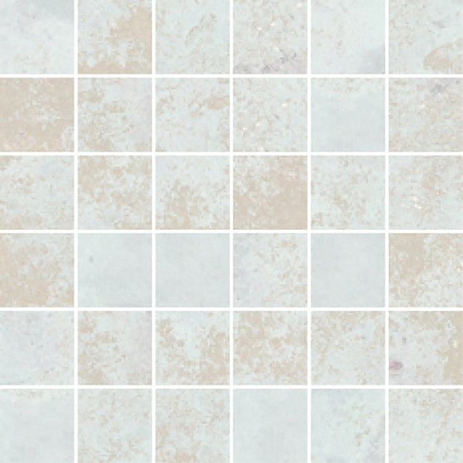Carrelage Apavisa Anima Aqua naturelle Mosaïque 5x5 sur trame 30x30