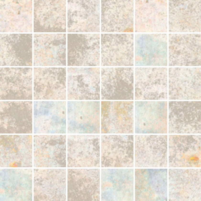 Carrelage Apavisa Anima Multicolor naturelle Mosaïque 5x5 sur trame 30x30